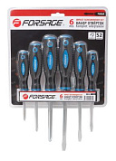 Набор отверток магнитных ''Profi'' 6 пр. Forsage F-7006A