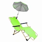 Шезлонг с зонтиком ISMA ISMA-FG-HY-8009Z(зеленый)