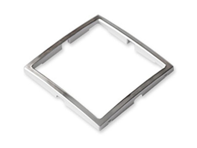 Вставка в рамку 1-местная серебряная, Уют, упак=3 шт., Bylectrica ЮЛИГ.735212.276(21)