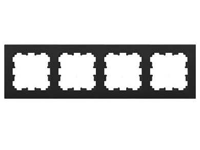 Рамка 4-местная карбон, Аструм, Bylectrica ЮЛИГ.735212.574карб