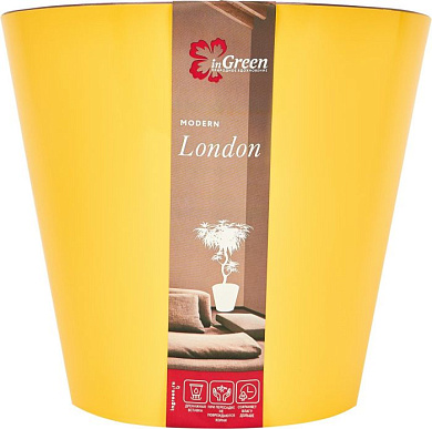 Горшок для цветов London D190 мм, 3,3л Спелая груша Пластик Репаблик ING6251СГ