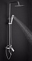 Душевая система со смесителем и тропическим душем, цинк, хром Ledeme L2443