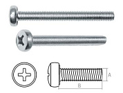 Винт М4х60 мм полусф. головка, цинк, DIN 85 неполн резьба, 250 шт в карт. уп. Starfix SMC2-103955-250