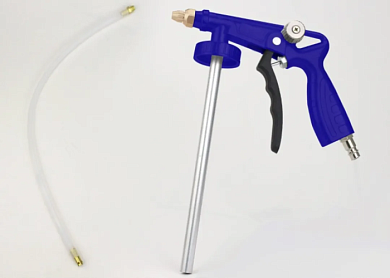 Пневмопистолет для гравитекса с распылителем, гибкий шланг 500 мм, внутр. Øсопла 5 мм, рабоч. давление 4-8бар, штуцер 1/4'' FORSTIME FT-BG-02