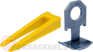 Система для выравнивания плитки Основа 300шт. + Клин 100шт. Vorel 04692