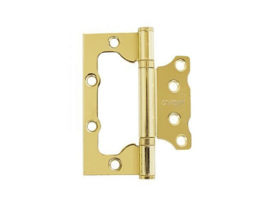 Петля накладная без врезки СТАНДАРТ 100х75х2,5мм 2BB BP латунь УЗК 7107