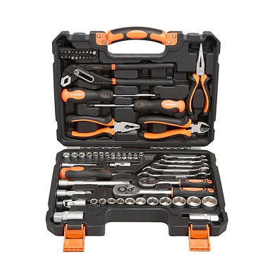 Набор инструментов MaxPiler, 65 пр, 3/8"&1/4", 6-гр CrV PIT MXT-65-SET