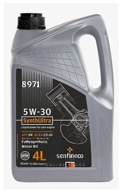 Масло моторное SynthUltra 5W-30 API SN ACEA C3-III, бут.4 л. Senfineco 8971
