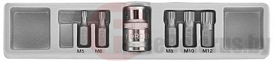 Набор бит Spline M5-M12 6 пр. 10 мм Force 4066