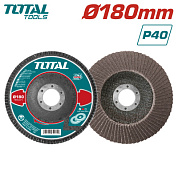 Круг лепестковый 180x22,2 мм P40 TOTAL TAC631801