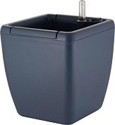 Горшок с автополивом InGreen Munchen 5л с вн.вставкой 2,2л, квадр, Вулканический серый Пластик Репаблик IG622411026