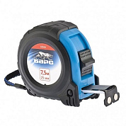 Рулетка Вектор, утолщенное полотно, магнитный зацеп, обрезиненный корпус Барс