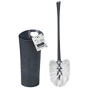 Набор для туалета Stone высокий (ершик + подставка) темный камень Пластик Репаблик SC340811026