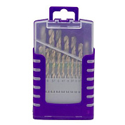 Набор сверл по металлу 19 пр, 1-10 мм MEGATOOLS MT-924U19