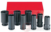 Набор ударных глубоких головок Force 6082DS 6-гр. (1-1/16''-1-1/2'') 8 пр. 3/4''