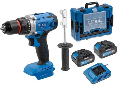 Аккум. дрель-шуруповерт SR 1802 Xcase, XLTpro, БЕСЩЕТ., 18 В, 80 Н*м, 2*4 А*ч BULL 1329863