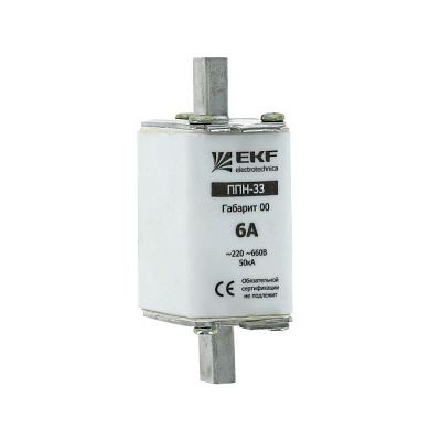 Плавкая вставка ППН-33 160/ 16А габарит 00 EKF fus-33/160/16