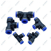 Фитинг Т-образный под шланг 6 мм HOREX YPE06