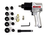 Пневмогайковерт 1/2'' 569 Нм с лубрикатором и головками 1/2'', 7000 об/мин, 204л/мин ECO AIW-600