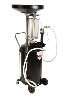 Установка пневматическая для удаления отработанного масла перекатная с индикатором заполнения RockForce RF-TRG2090(из 2-х частей)