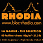 Блокнот "Rhodia", A5, 80 листов, клетка, черный