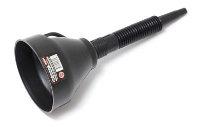 Воронка пластиковая с гибким ''носиком'' и фильтром, Ø130 мм, длина 350 мм Forsage F-887F01