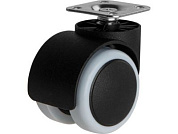 Опора колёсная d-50мм на площадке, резиновый ход Starfix SMF-105251