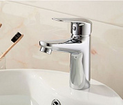 Смеситель для умывальника, латунь, хром Ledeme L1051