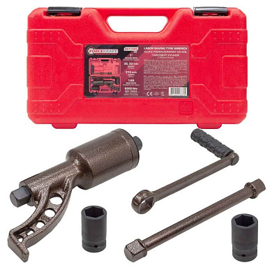 Гайковерт ручной с редуктором 1'', головки 32, 33 мм, L310 мм, 1:68, 6200 Нм ForceKraft FK-3411389 HS