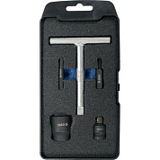 Головки-ключ торцевые к маслянным пластиковым пробкам 3/8'' 5 пр. CrMo Yato YT-05980