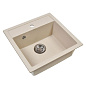 Мойка кухонная из мраморной крошки, cream, Wisent W510-30