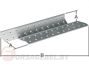 Держатель балки левый белый цинк Starfix