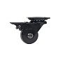 Колесо меб. ORION d35 h50 с площадкой с торм., черный AKS 122753