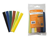 Термоусаживаемая трубка ТУТнг 10/5 набор (7 цветов по 3 шт. 100мм) TDM SQ0518-0505