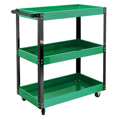 Тележка инструментальная металлическая 3-х полочная 733Х350Х780 мм, max нагрузка 135 кг Forsland Forsland-F-1141343B