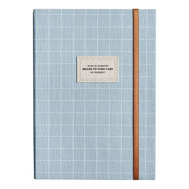 Ежедневник недатированный InFolio "Care", A5, 192 страницы, линованный, голубой