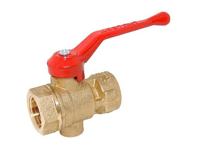 Кран шаровый 1/2" под манометр, PN1,6 МПа, 11Б27п11, Цветлит ЦРБ0099