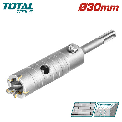 Коронка SDS-plus 30 мм TOTAL TAC430301