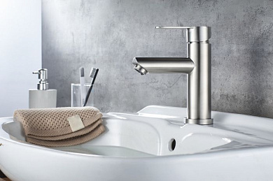 Смеситель для умывальника, раковины из нержавеющей стали SUS304, сатин L71003 Ledeme