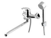 Смеситель для ванны D40-A, серия 360, длинный поворотный L-излив. эксцентриков нет ECONOCE EC0363