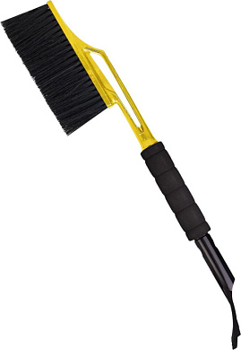 Щетка для снега Spin&Clean Techno со съемным скребком для льда, 58 см, cosmic yellow Пластик Репаблик SC800810029