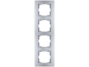Рамка 4-ая вертикальная серебро, RITA, Mutlusan 2220 800 2482