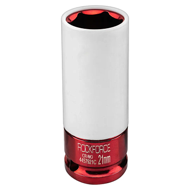 Головка ударная глубокая для литых дисков с защитным кожухом 21 мм, 1/2'' RockForce RF-4457921C