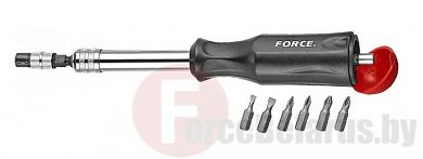 Универсальная отвертка с насадками Force 2083 8 пр. 1/4''