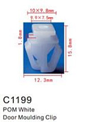 Клипса для крепления внутренней обшивки а/м Хонда пластиковая 100 шт Forsage C1199(Honda)