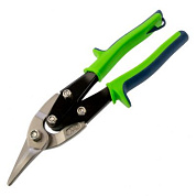 Ножницы по металлу, 250 мм, левый рез, сталь С55, двухкомпонентные рукоятки СИБРТЕХ 78338