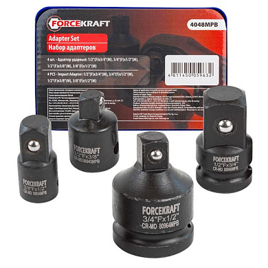 Набор ударных адаптеров 4 пр ForceKraft FK-4048MPB