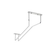 Держатель подвесной для бокалов однорядный, черный AKS 123863