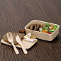 Контейнер для еды "Lalig", бамбуковое волокно, коричневый