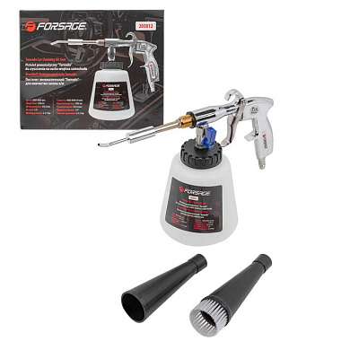 Пистолет пневматический "Tornado" для химчистки салона а/м с емкостью 1 л Forsage F-203812